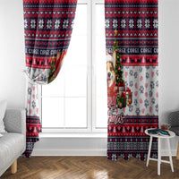 Corgi Merry Woofmas Window Curtain Christmas Dog Art Style - Wonder Print Shop