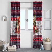 Corgi Merry Woofmas Window Curtain Christmas Dog Art Style - Wonder Print Shop