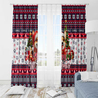 Corgi Merry Woofmas Window Curtain Christmas Dog Art Style - Wonder Print Shop