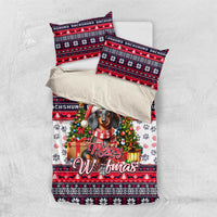 Dachshund Merry Woofmas Bedding Set Christmas Dog Art Style - Wonder Print Shop