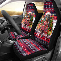 Dachshund Merry Woofmas Car Seat Cover Christmas Dog Art Style - Wonder Print Shop