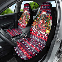 Dachshund Merry Woofmas Car Seat Cover Christmas Dog Art Style - Wonder Print Shop