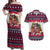 Dachshund Merry Woofmas Couples Matching Off Shoulder Maxi Dress and Hawaiian Shirt Christmas Dog Art Style - Wonder Print Shop