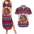 Dachshund Merry Woofmas Couples Matching Summer Maxi Dress and Hawaiian Shirt Christmas Dog Art Style - Wonder Print Shop