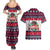 Dachshund Merry Woofmas Couples Matching Summer Maxi Dress and Hawaiian Shirt Christmas Dog Art Style - Wonder Print Shop