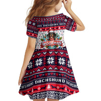 Dachshund Merry Woofmas Family Matching Off Shoulder Maxi Dress and Hawaiian Shirt Christmas Dog Art Style - Wonder Print Shop