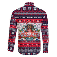 Dachshund Merry Woofmas Family Matching Off Shoulder Short Dress and Hawaiian Shirt Christmas Dog Art Style - Wonder Print Shop