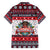 Dachshund Merry Woofmas Family Matching Short Sleeve Bodycon Dress and Hawaiian Shirt Christmas Dog Art Style - Wonder Print Shop