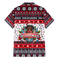 Dachshund Merry Woofmas Family Matching Summer Maxi Dress and Hawaiian Shirt Christmas Dog Art Style - Wonder Print Shop