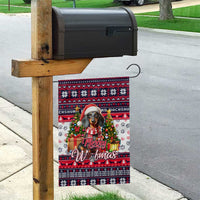 Dachshund Merry Woofmas Garden Flag Christmas Dog Art Style - Wonder Print Shop