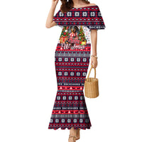 Dachshund Merry Woofmas Mermaid Dress Christmas Dog Art Style - Wonder Print Shop