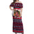 Dachshund Merry Woofmas Off Shoulder Maxi Dress Christmas Dog Art Style - Wonder Print Shop