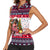 Dachshund Merry Woofmas Women Sleeveless Polo Shirt Christmas Dog Art Style - Wonder Print Shop