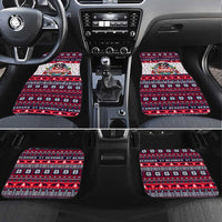 Saint Bernard Merry Woofmas Car Mats Christmas Dog Art Style - Wonder Print Shop