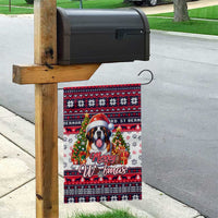 Saint Bernard Merry Woofmas Garden Flag Christmas Dog Art Style - Wonder Print Shop