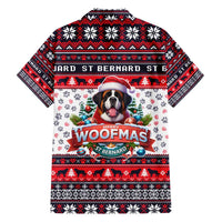 Saint Bernard Merry Woofmas Hawaiian Shirt Christmas Dog Art Style - Wonder Print Shop