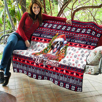 Saint Bernard Merry Woofmas Quilt Christmas Dog Art Style - Wonder Print Shop