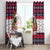 Saint Bernard Merry Woofmas Window Curtain Christmas Dog Art Style - Wonder Print Shop