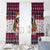 Saint Bernard Merry Woofmas Window Curtain Christmas Dog Art Style - Wonder Print Shop