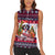 Saint Bernard Merry Woofmas Women Sleeveless Polo Shirt Christmas Dog Art Style - Wonder Print Shop