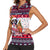 Saint Bernard Merry Woofmas Women Sleeveless Polo Shirt Christmas Dog Art Style - Wonder Print Shop