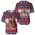 German Shepherd Merry Woofmas Baseball Jersey Christmas Dog Art Style - Wonder Print Shop