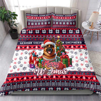 German Shepherd Merry Woofmas Bedding Set Christmas Dog Art Style - Wonder Print Shop