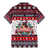 German Shepherd Merry Woofmas Family Matching Mermaid Dress and Hawaiian Shirt Christmas Dog Art Style - Wonder Print Shop