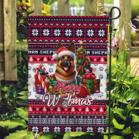 German Shepherd Merry Woofmas Garden Flag Christmas Dog Art Style - Wonder Print Shop
