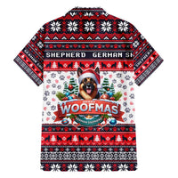 German Shepherd Merry Woofmas Hawaiian Shirt Christmas Dog Art Style - Wonder Print Shop