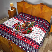 German Shepherd Merry Woofmas Quilt Christmas Dog Art Style - Wonder Print Shop