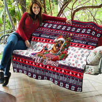 German Shepherd Merry Woofmas Quilt Christmas Dog Art Style - Wonder Print Shop