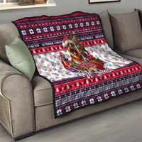 German Shepherd Merry Woofmas Quilt Christmas Dog Art Style - Wonder Print Shop