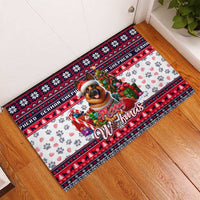 German Shepherd Merry Woofmas Rubber Doormat Christmas Dog Art Style - Wonder Print Shop