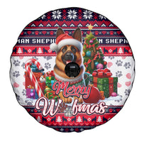 German Shepherd Merry Woofmas Spare Tire Cover Christmas Dog Art Style - Wonder Print Shop