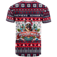 German Shepherd Merry Woofmas T Shirt Christmas Dog Art Style - Wonder Print Shop