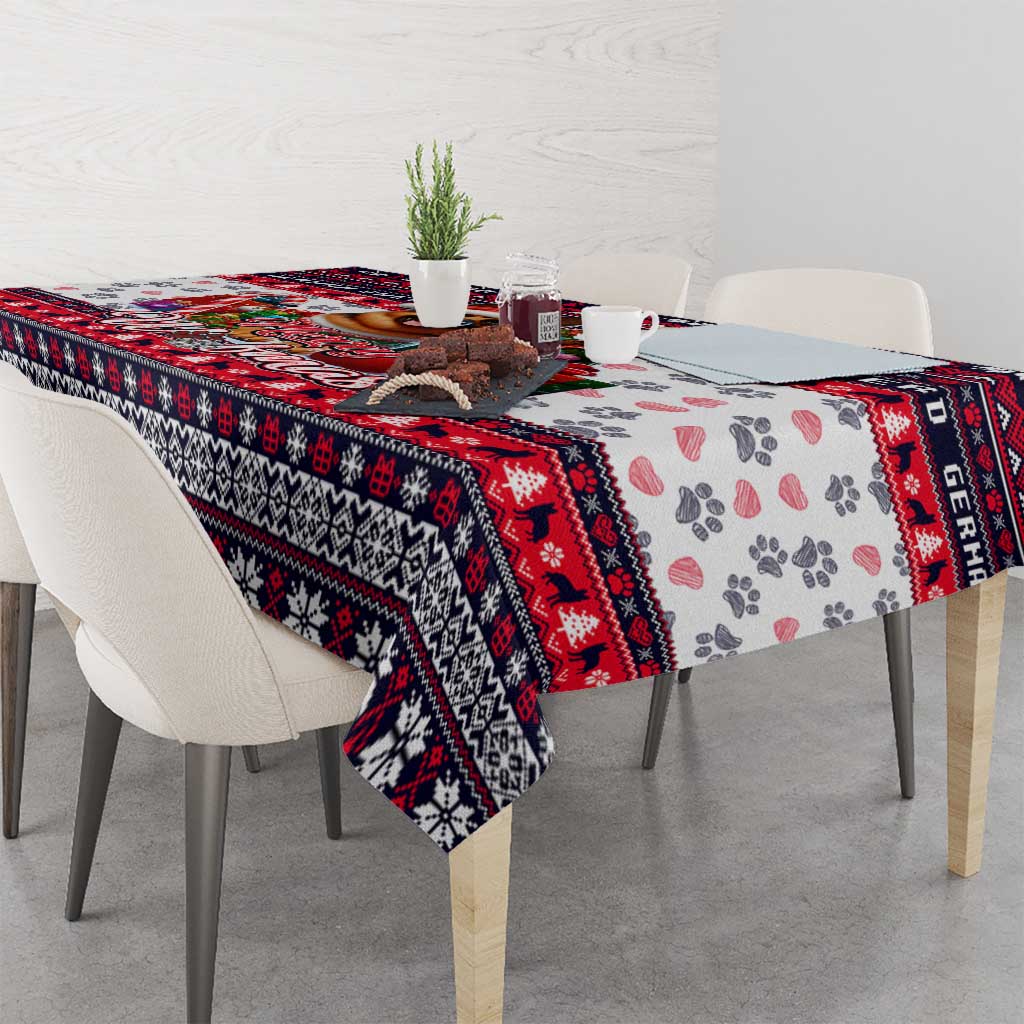 German Shepherd Merry Woofmas Tablecloth Christmas Dog Art Style - Wonder Print Shop
