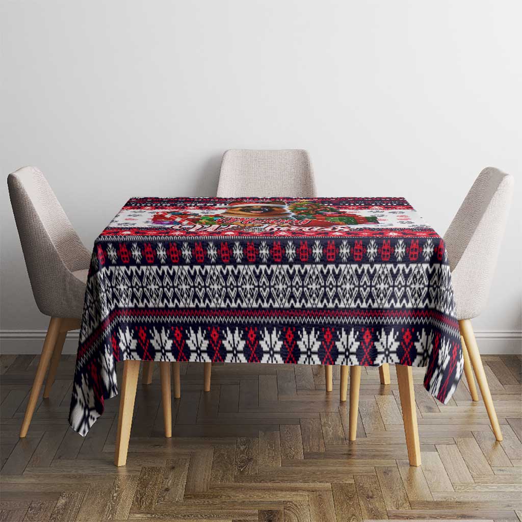 German Shepherd Merry Woofmas Tablecloth Christmas Dog Art Style - Wonder Print Shop