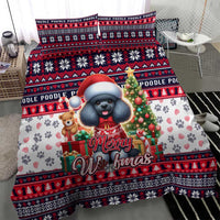 Poodle Merry Woofmas Bedding Set Christmas Dog Art Style - Wonder Print Shop