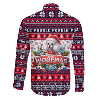 Poodle Merry Woofmas Family Matching Short Sleeve Bodycon Dress and Hawaiian Shirt Christmas Dog Art Style - Wonder Print Shop