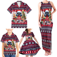 Poodle Merry Woofmas Family Matching Tank Maxi Dress and Hawaiian Shirt Christmas Dog Art Style - Wonder Print Shop