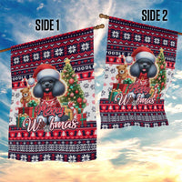 Poodle Merry Woofmas Garden Flag Christmas Dog Art Style - Wonder Print Shop