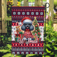 Poodle Merry Woofmas Garden Flag Christmas Dog Art Style - Wonder Print Shop