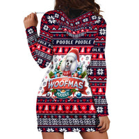 Poodle Merry Woofmas Hoodie Dress Christmas Dog Art Style - Wonder Print Shop