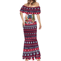 Poodle Merry Woofmas Mermaid Dress Christmas Dog Art Style - Wonder Print Shop