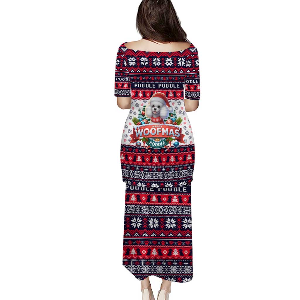 Poodle Merry Woofmas Puletasi Christmas Dog Art Style - Wonder Print Shop