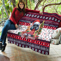 Poodle Merry Woofmas Quilt Christmas Dog Art Style - Wonder Print Shop