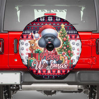 Poodle Merry Woofmas Spare Tire Cover Christmas Dog Art Style - Wonder Print Shop