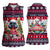 Poodle Merry Woofmas Women Sleeveless Polo Shirt Christmas Dog Art Style - Wonder Print Shop