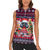 Poodle Merry Woofmas Women Sleeveless Polo Shirt Christmas Dog Art Style - Wonder Print Shop